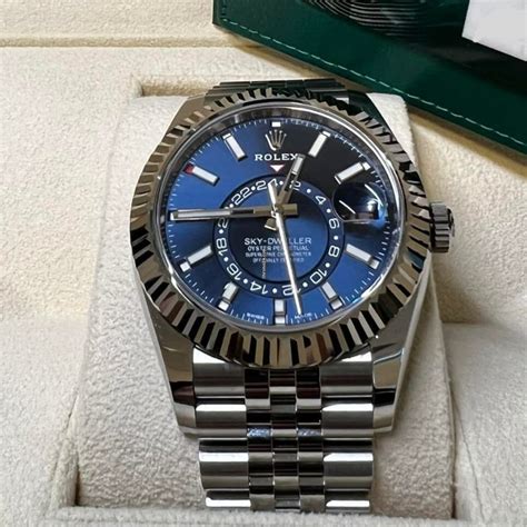 buy rolex steel sky dweller|rolex sky dweller blue 2022.